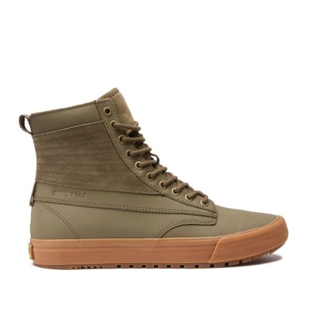 Supra Graham Cw Womens High Tops Shoes Olive UK 82OAJ